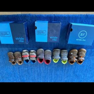 5 Pairs Stride Rite Shoes Toddler Boy